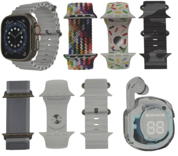 Combo Smartwatch Y Audifonos Ultrapods Pro Mallas De Colores - Imagen 2