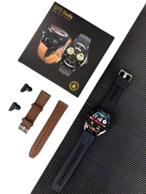 Reloj Inteligente Smartwatch 2 En 1 GT5 Buds Con Auriculares - Imagen 2