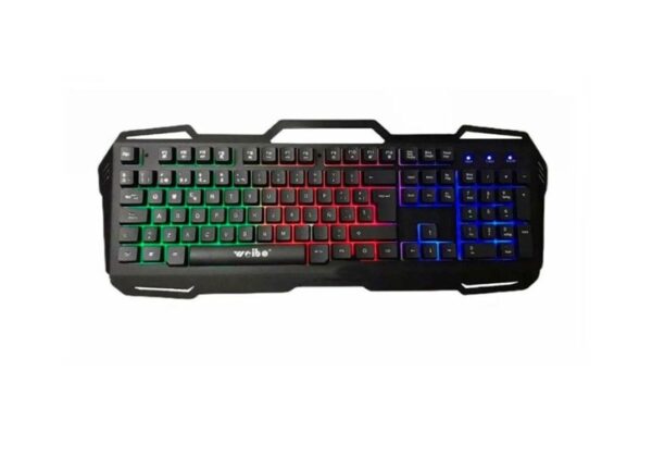 Teclado Gamer Weibo Wb-539 Qwerty Negro Retroiluminado