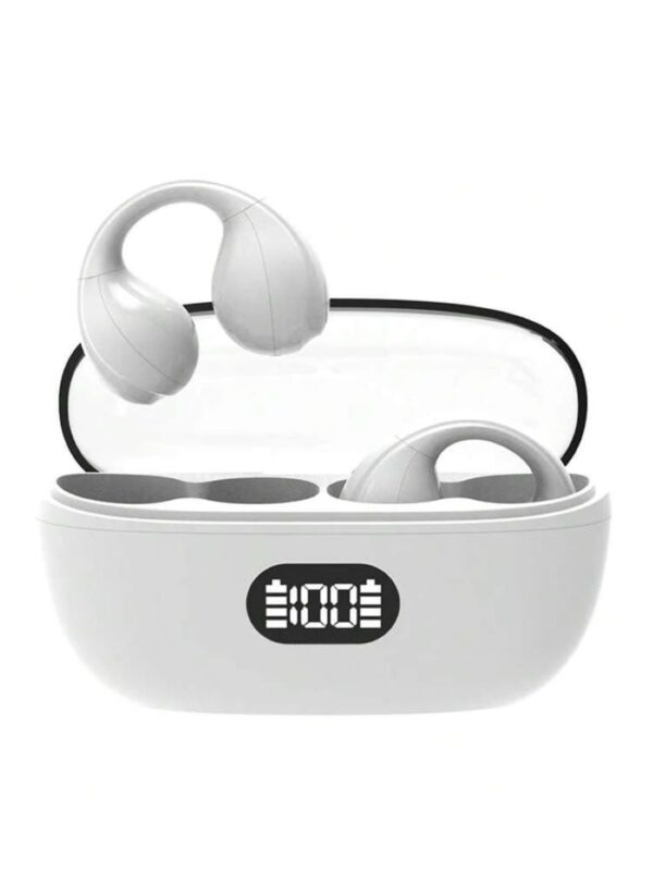 Audifonos Bluetooth Clip-on F50 Sonido Premium Comodidad Blanco
