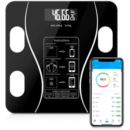 Bascula Digital Inteligente Bluetooth Recargable