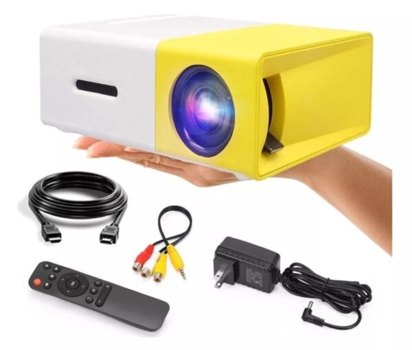Mini Proyector Led Video Beam Yg300 Hdmi Usb Av 600 Lumenes - Imagen 2