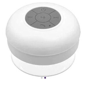 Parlante Bluetooth Resistente Al Agua Manos Libres Para Baño Blanco