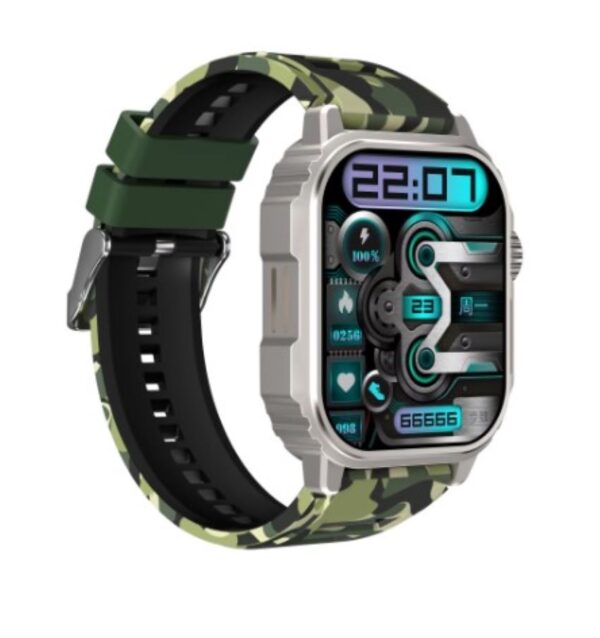Reloj Inteligente Smartwatch Tipo Militar Dos Pulsos - Imagen 2