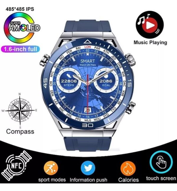 Reloj Inteligente Modelo Sk4 Smartwatch Plateado - Imagen 2