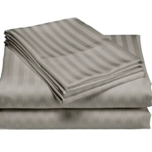Juego Sabanas Cama King Unicolor De Lujo Gris