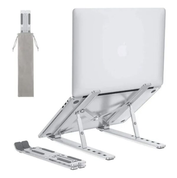 Soporte Ergonomico Para Portatil Plegable Aluminio - Imagen 2