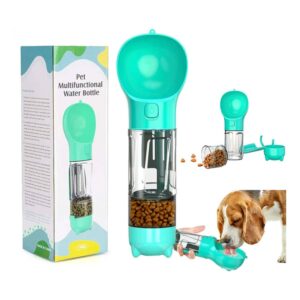 Botella Portatil 3 En 1 Multifuncional Para Perros Mascotas