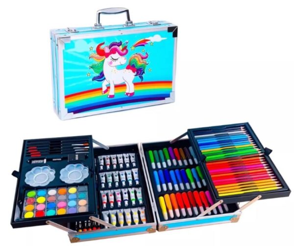 Set De Arte Profesional De 145 Piezas Tipo Maleta Para Niños