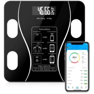 Bascula Digital Inteligente Bluetooth Y Batería Recargable
