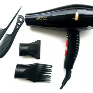 Secador De Cabello Lemman 6000 W 3 Velocidades 4 Accesorios