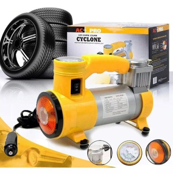 Compresor Inflador Neumaticos De Aire Vehiculos Ciclas 12v - Imagen 3