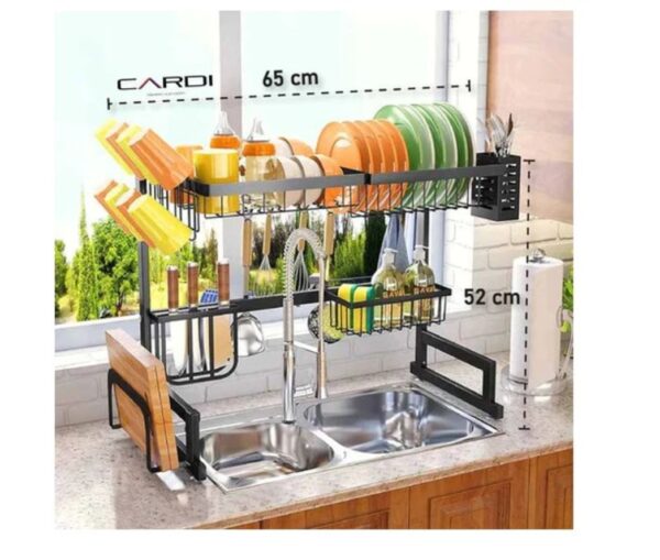 Escurridor De Platos Platero Metalico Organizador Lavaplatos - Imagen 3