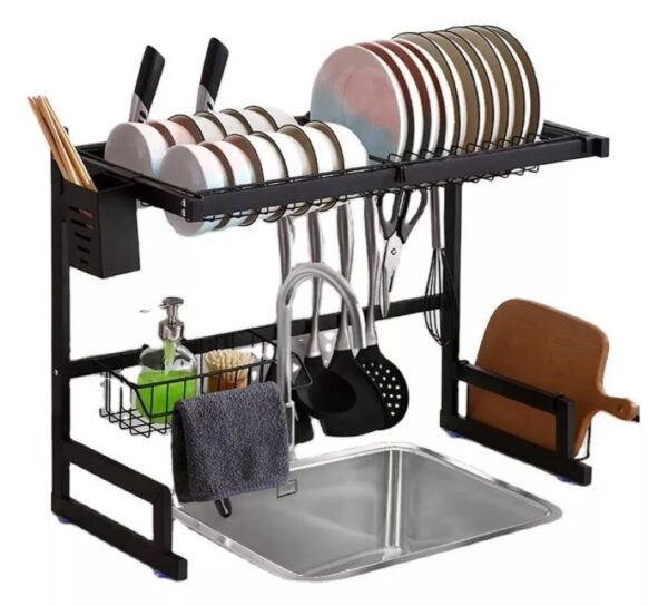 Escurridor De Platos Platero Metalico Organizador Lavaplatos - Imagen 2