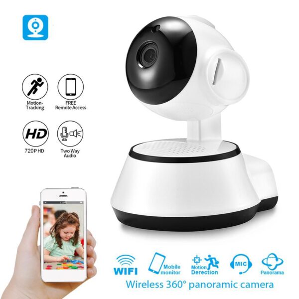 Camara Ip Robotica Wifi Doble Via Vision Nocturna V380 - Imagen 2