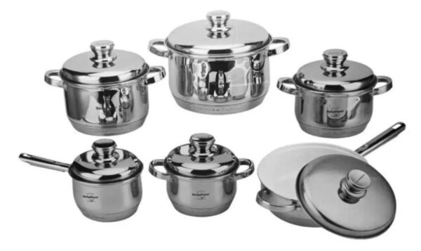 Bateria De Cocina Swisshome 12 Piezas Extra Jumbo