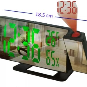 Reloj Despertador Digital Alarma Lcd Proyector Hora Espejo