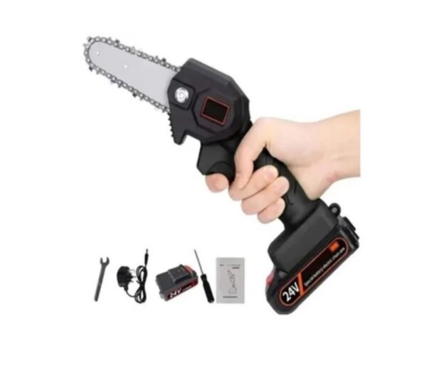 Mini Motosierra De Mano Portatil Ergonomico Recargable 24v - Imagen 3