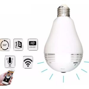 Camara Bombillo Seguridad Ip Panoramica 360° Wifi