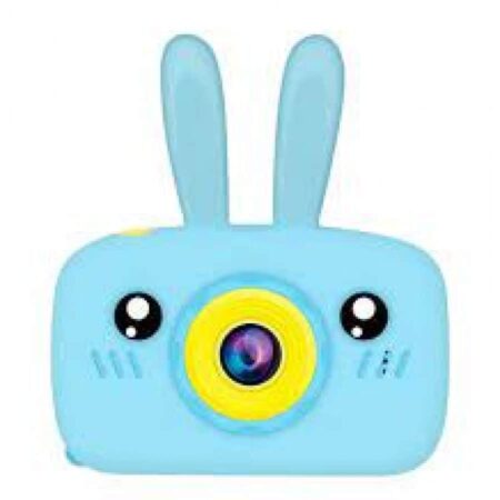 Camara Digital Para Niños Forma De Conejo Azul
