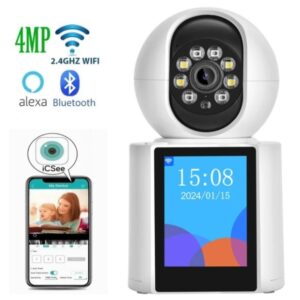Camara De Seguridad Wifi Video Llamada Con Pantalla