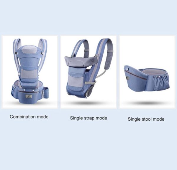 Cargador Canguro Ergonomico Asiento Y Maletica Para Bebe - Imagen 3