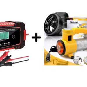 Cargador Baterias Carro Mas Compresor Inflador Neumaticos