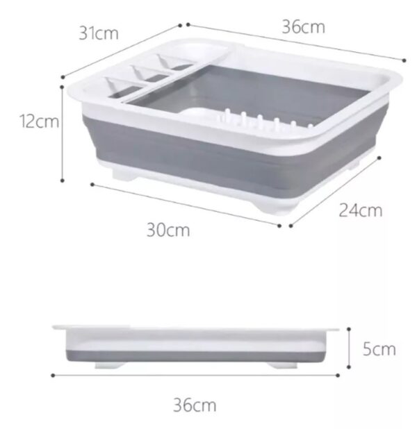 Escurridor De Platos Plegable Guarde Cuando No Se Use - Imagen 2