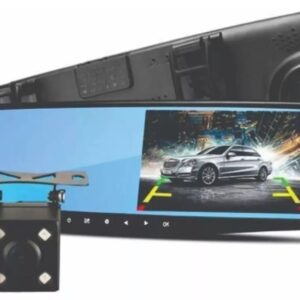 Espejo Retrovisor Doble Camara Dvr Delantera Y Trasera Full