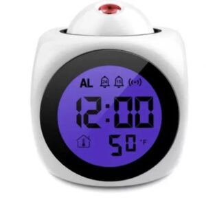 Reloj Despertador Alarma Digital Lcd Proyecta Hora En Techo