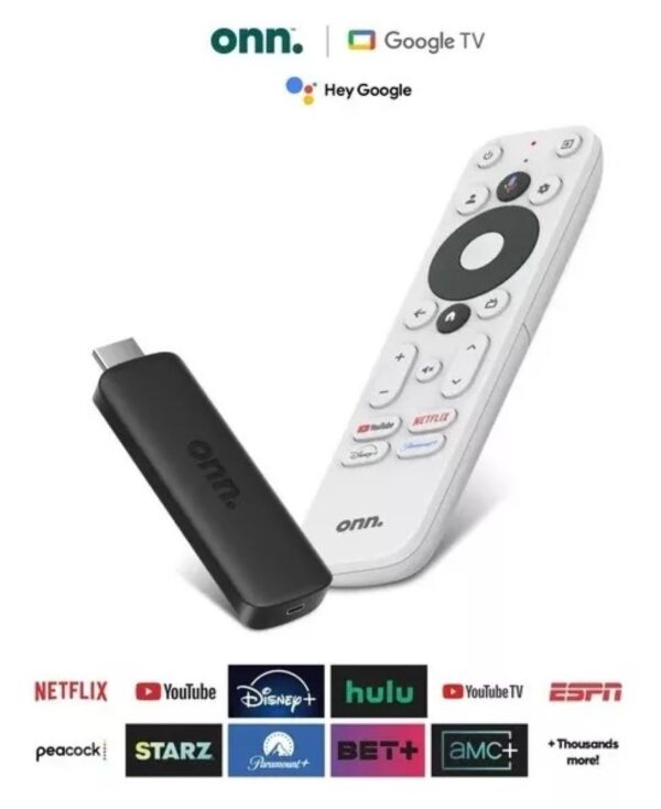 Onn Tv Watch Stick Full HD Google TV Streaming Negro Dolby Wifi - Imagen 3