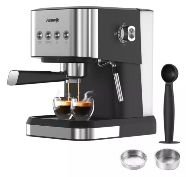 Maquina Para Cafe Espresso Capuchino Latte 1050W 20 Bares