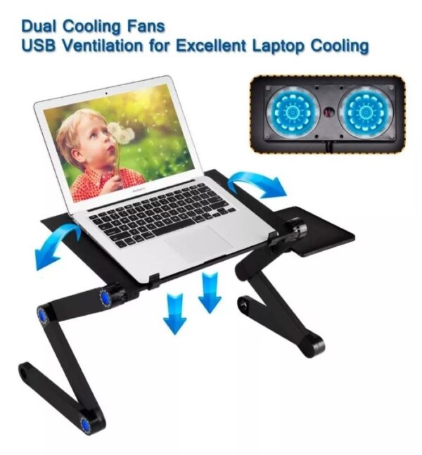 Mesa Laptop Computador Portatil Tablet Refrigerante Ajustable - Imagen 3