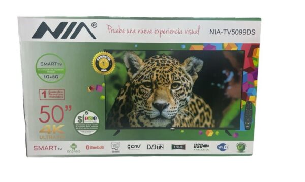 Televisor Nia 50 Pulgadas 4k Tdt Smart Tv - Imagen 3