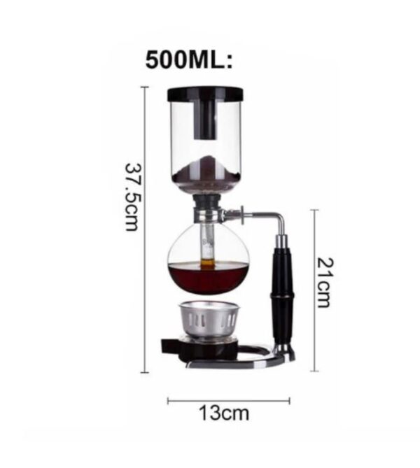 Cafetera Sifon Japones Metodo Al Vacio Siphon Coffee 500ml - Imagen 3