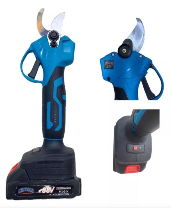 Mini Motosierra 6 Pulgadas Mas Tijeras Jardinería Recargable 88 V - Imagen 4