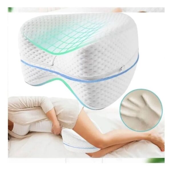 Almohadas En Fibra Siliconada X 2 Mas Cojin Almohada Pierna - Imagen 4