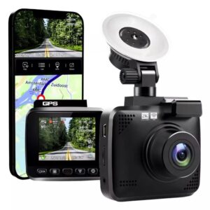 Camara Para Carro Con GPS Wifi Sensor 24/7 2k Pantalla LCD