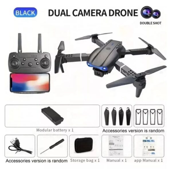 Drone Plegable E99 Con Doble Camara Conectividad Wifi - Imagen 3