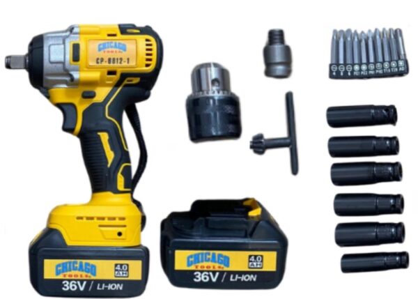 Pistola De Impacto 1/2 Recargable 36V XR Chicago Tools - Imagen 2