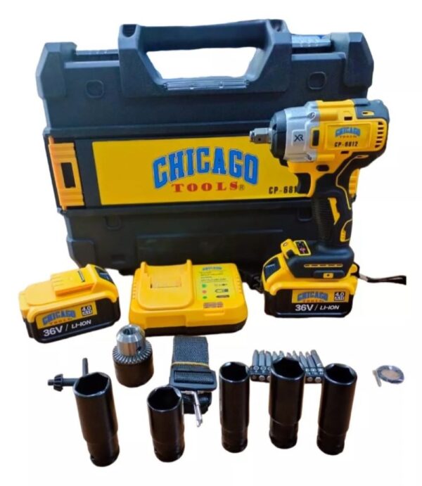 Pistola De Impacto 1/2 Recargable 36V XR Chicago Tools