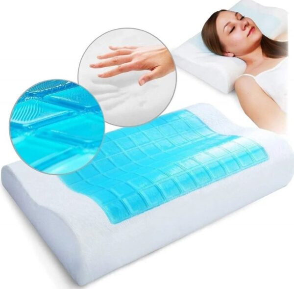Almohada Memory Gel Refrescante Ortopedica Espuma Bamboo - Imagen 2