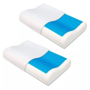 Almohada Memory Gel Refrescante Ortopedica Espuma Bamboo X 2