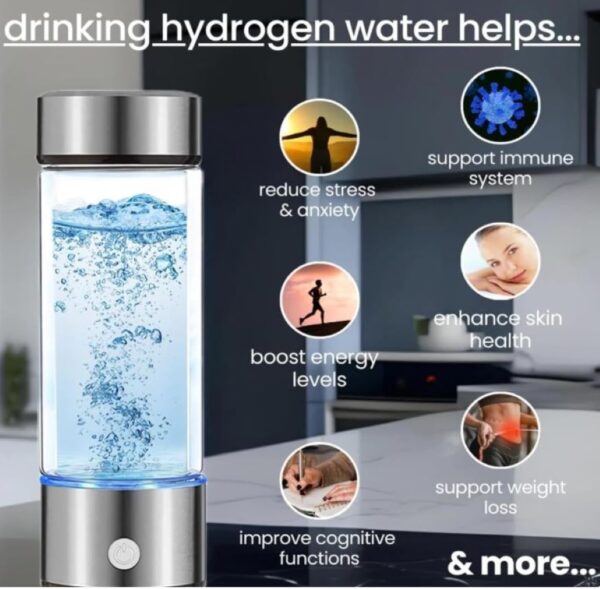 Botella Termo De Agua De Hidrogeno Maquina De Ionizador Agua - Imagen 4
