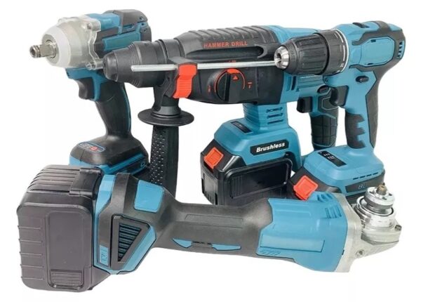 Kit De 4 Herramientas Inalambricas 4 Baterías 128V - Imagen 4