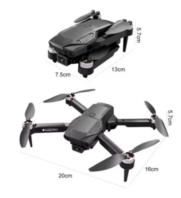 Drone Plegable 4k Hd Doble Camara F198 Motor Sin Escobillas - Imagen 3