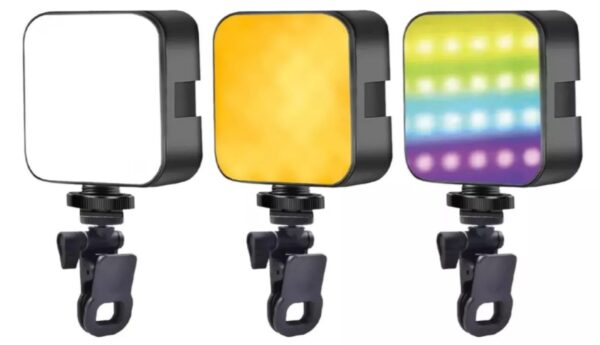 Luz Led Celular Camara Video RGB Portable Spot Recargable