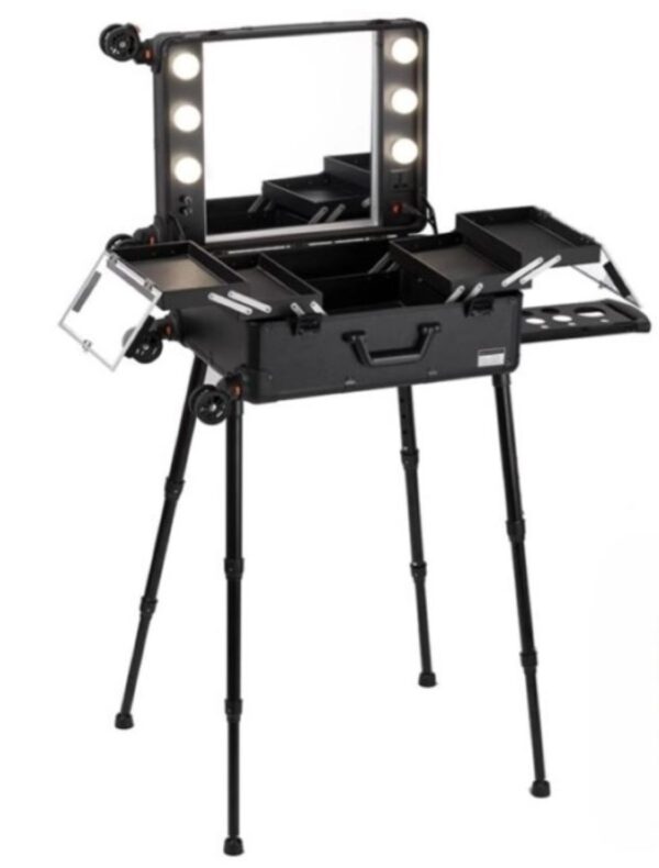 Maleta Mesa Tocador Desarmable Con Luces - Imagen 4