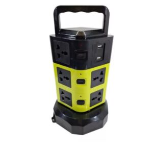 Multitoma Corriente Torre Vertical 3 Niveles 2 Puertos Usb