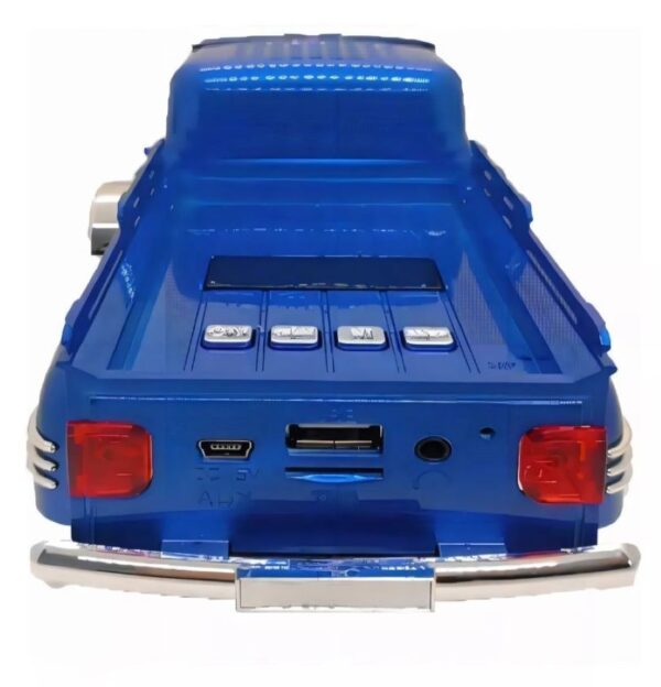 Parlante En Forma De Camioneta Recargable Radio FM USB SD - Imagen 3